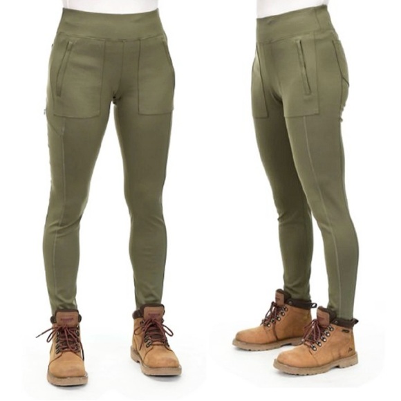 🌻Ridgecut Olive Green Work Leggings Women's Size Small - Picture 1 of 10